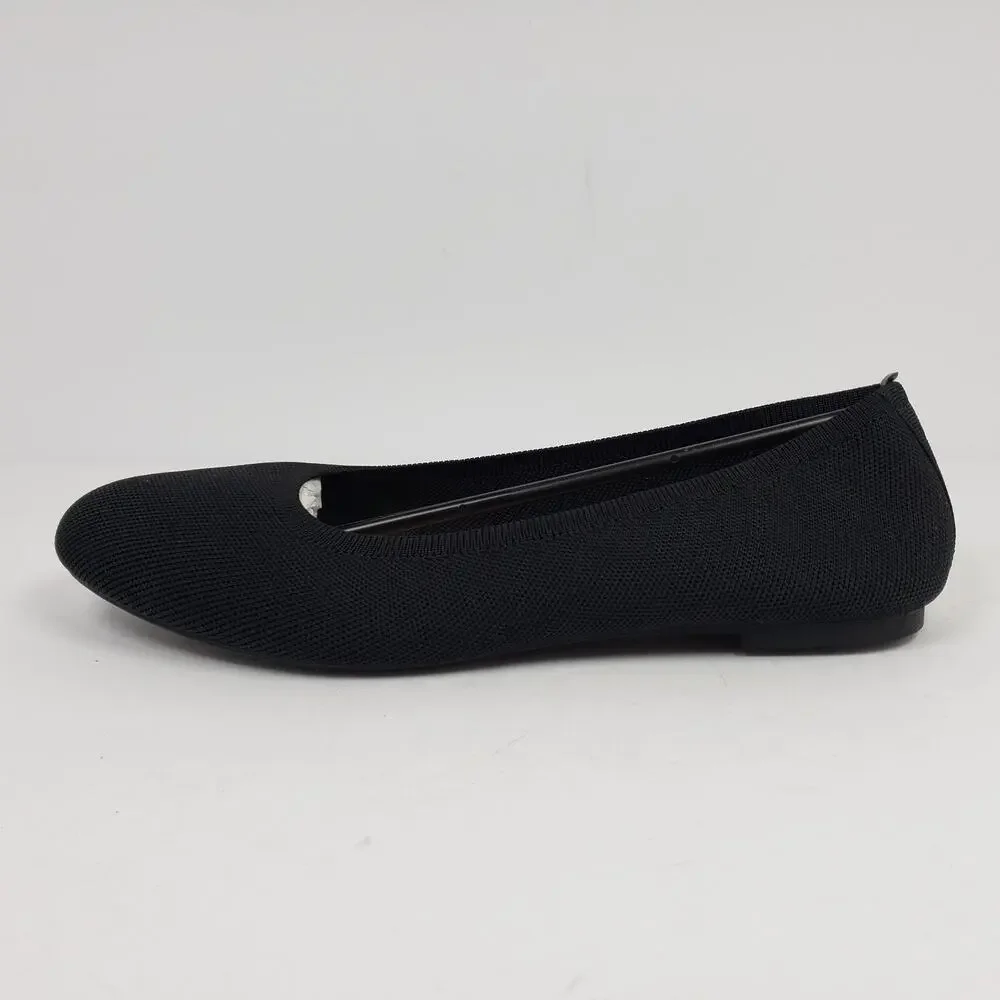 Old Navy Womens Size 11 Black Jack Knit Slip On Almond Toe Loafer Flats Shoes_3